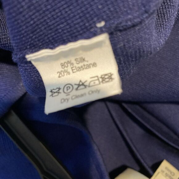 Temperley London Women’s Navy Special Occasion Silk Blend Dress Size Large - Picture 5 of 7